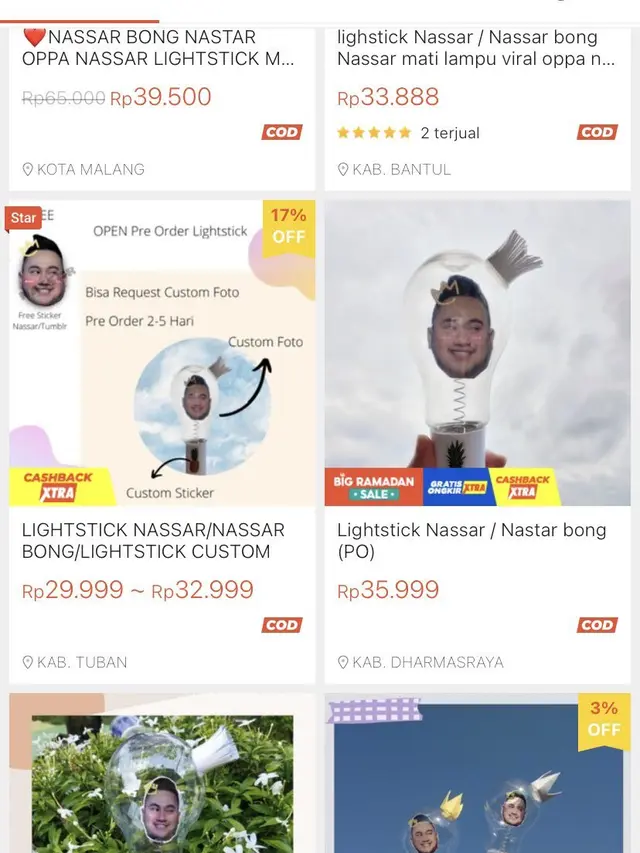 Bak Idol K-Pop, Begini Bentuk Lightstick Nastar Bong Milik Nassar Buatan Penggemar