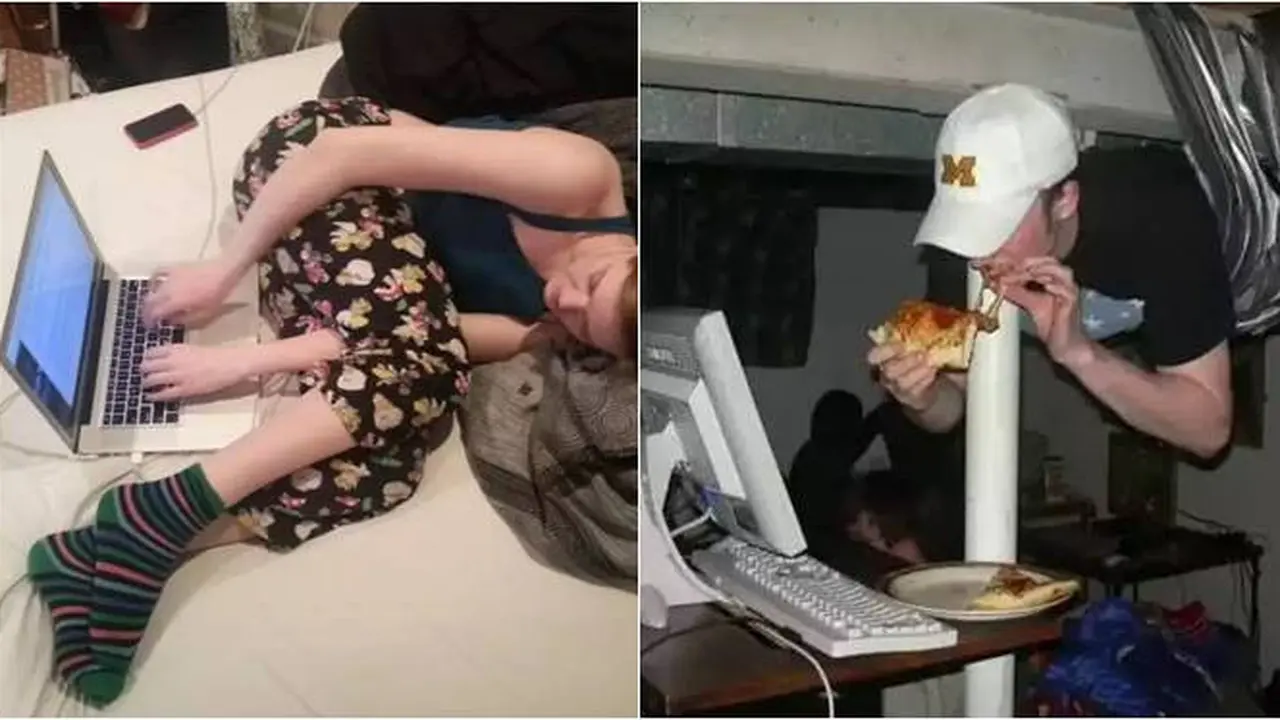 Enggak Sehat, Ini 7 Potret Absurd Cara Orang Pakai Komputer Ini Kocak