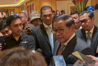Gubernur DKI Jakarta Pramono Anung Wibowo saat dijumpai di Jakarta Pusat, Senin (19/1/2026). (Antara)
