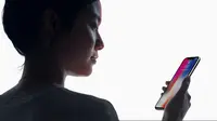 Fitur FaceID di iPhone X. (Foto: Apple)