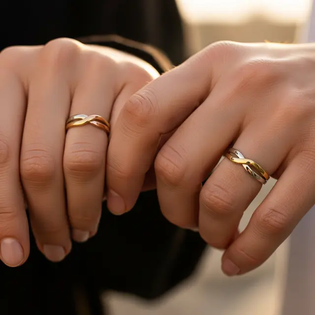 Model Cincin Emas 1 Gram untuk Couple