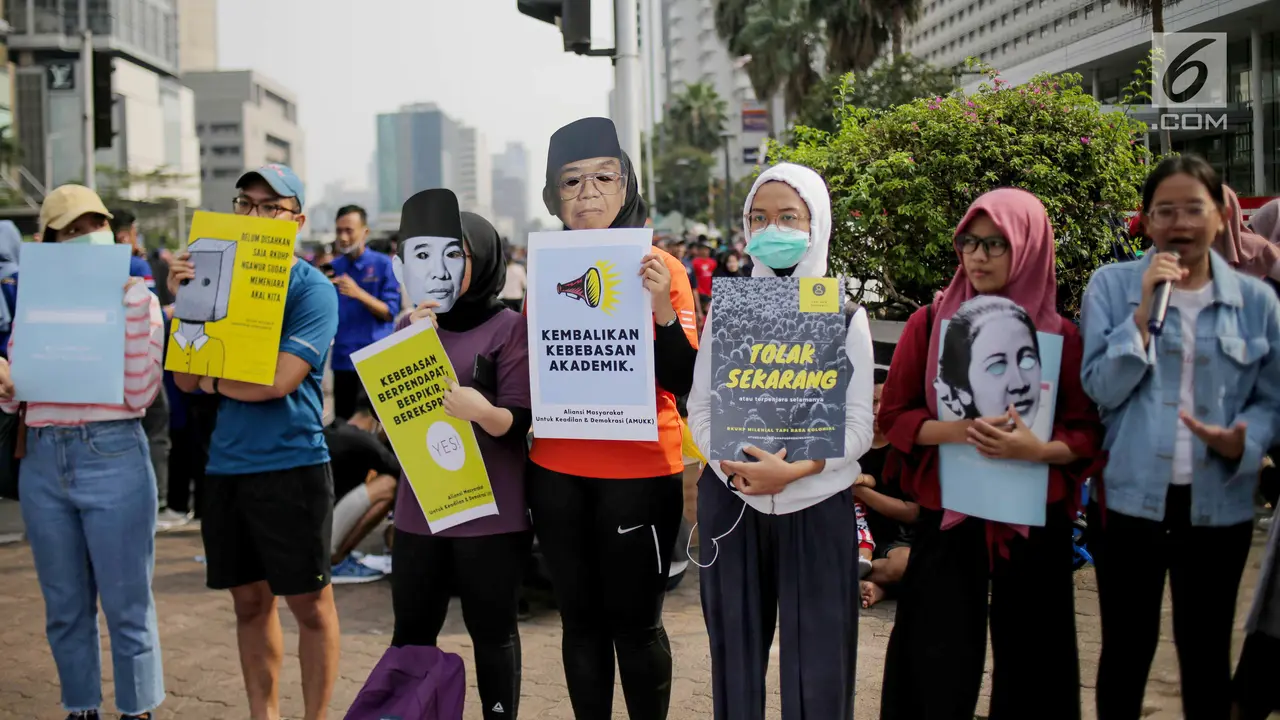 Aksi Massa Menolak RUU KUHP di CFD