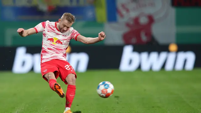 Pemain RB Leipzig Konrad Laimer