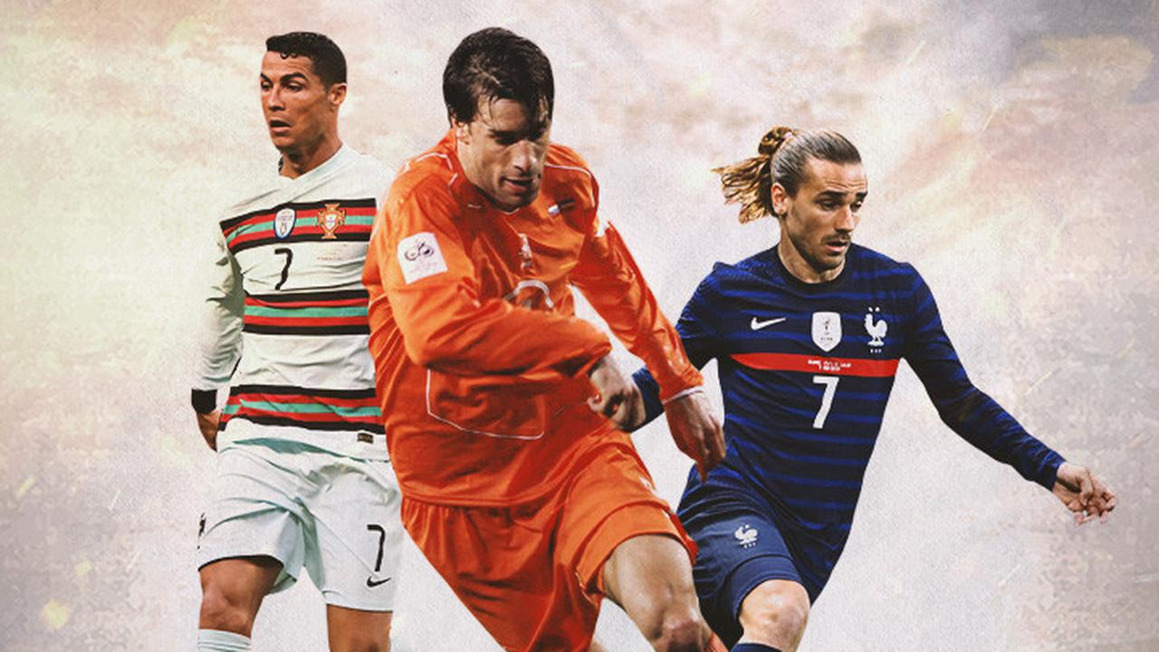 Ilustrasi - Cristiano Ronaldo, Ruud van Nistelrooy, Antoine Griezmann