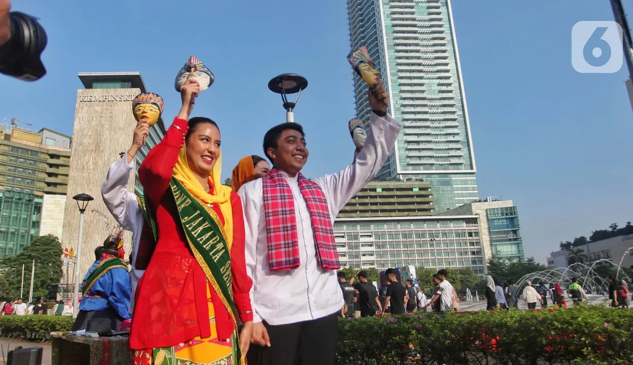 Pemilihan ini bertujuan untuk melestarikan budaya Betawi, mengembangkan generasi muda, dan mempromosikan pariwisata Ibu Kota. (Liputan6.com/Angga Yuniar)