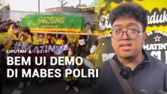 Aliansi BEM UI melayangkan kritik pada peringatan HUT ke-80 Bhayangkara di depan Mabes Polri. Selain menuntut evaluasi total kinerja Kapolri, mahasiswa juga menyoroti aturan baru serta banyaknya anggota Polri aktif yang menduduki jabatan sipil.