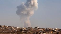 Militer Israel terus melancarkan serangan besar-besaran ke Kota Gaza sejak Selasa (16/9/2025). (Jack GUEZ/AFP)