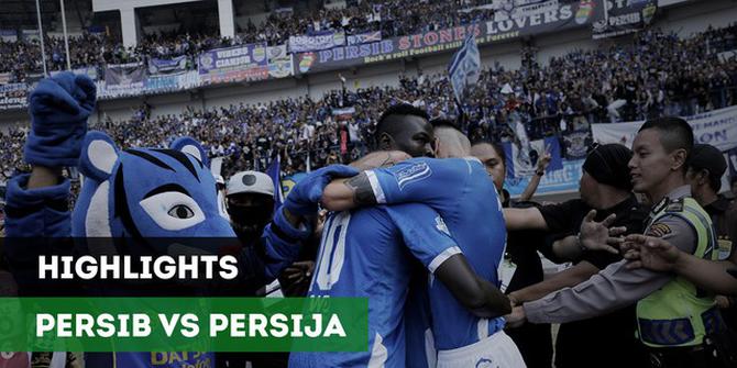 VIDEO: Highlights Liga 1 2018, Persib Vs Persija 3-2