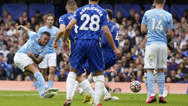Foto: Gabriel Jesus Jadi Pahlawan, Manchester City Pecundangi Chelsea di Liga Inggris