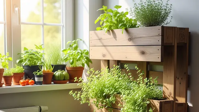 Ide Kebun Sayur Kecil di Jendela Dapur