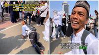 Viral Pria Disabilitas Ikut Aksi Bela Palestina di Monas. (Sumber: TikTok/@sobat.kuliner)