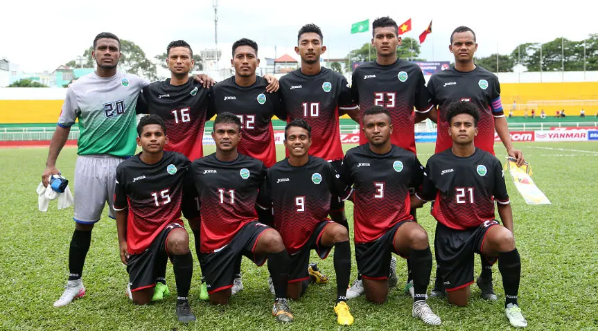 Timnas Timor Leste U-22 di kualifikasi Piala AFC U-23 2018. (Bola.com/Dok. AFC)