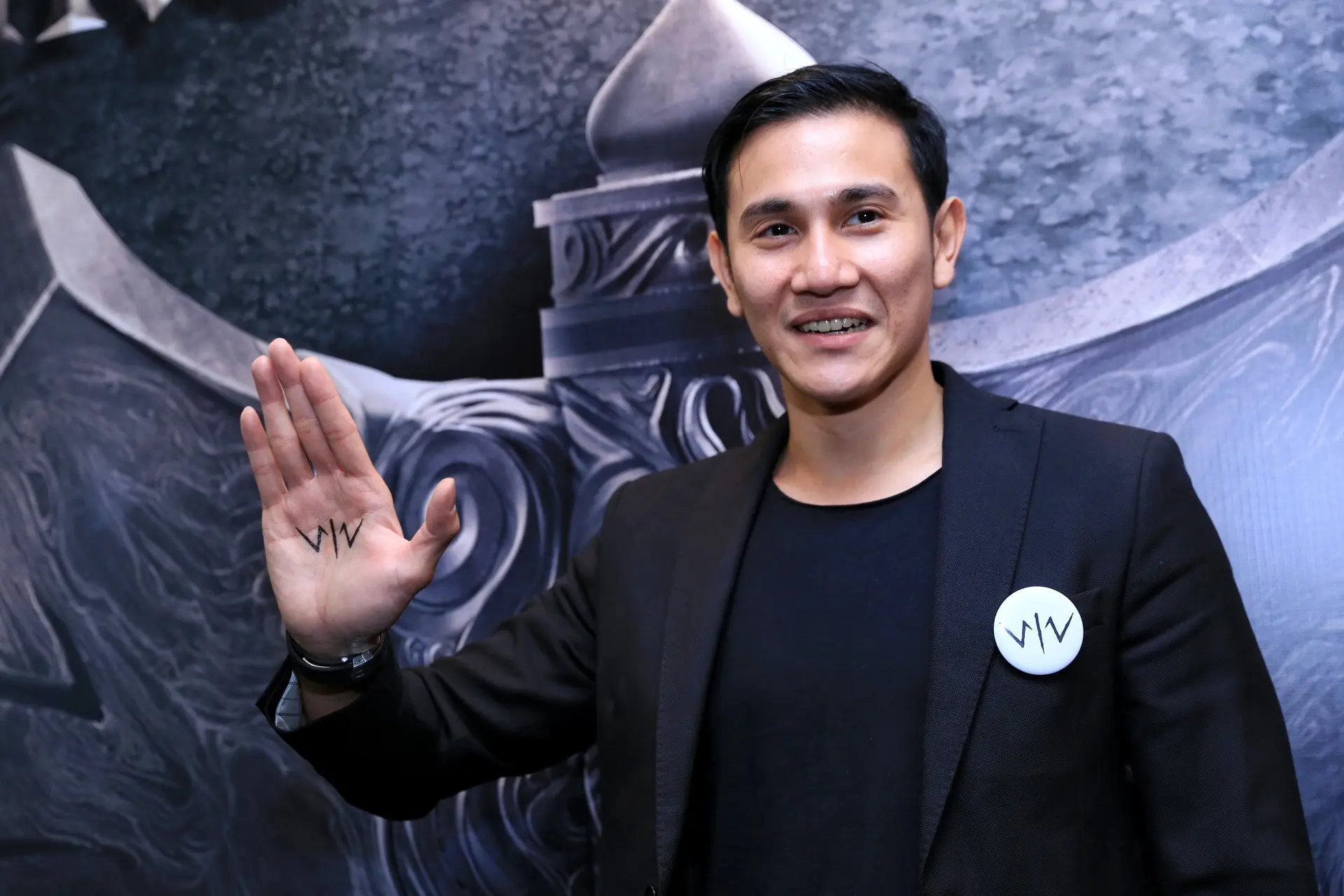 Vino G. Bastian preskon film Wiro Sableng 212. (Adrian Putra/Bintang.com)