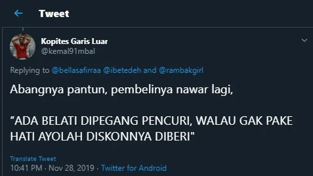 6 Cuitan Percakapan Imajinasi Penjual dan Pembeli di Pasar Ini Bikin Ngakak