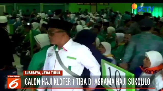 445 Jemaah Haji Kloter 1 Situbondo Tiba di Asrama Sukolilo