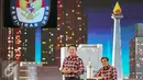 Ekspresi Basuki T Purnama saat menjawab pertanyaan dari lawannya saat debat kedua Cagub DKI-Jakarta, Jumat (27/1). Saling serang antar pasangan calon mulai terjadi pada debat cagub DKI Jakarta 2017 putaran kedua kali ini. (Liputan6.com/Faizal Fanani)