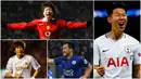 Berikut ini daftar pemain Asia yang paling sukses di Premier League. diantaranya, Shinji Okazaki dari Jepang dan Ji-Sung Park dan Son Heung-Min dari Korea Selatan. (Foto-foto Kolase dari AFP).