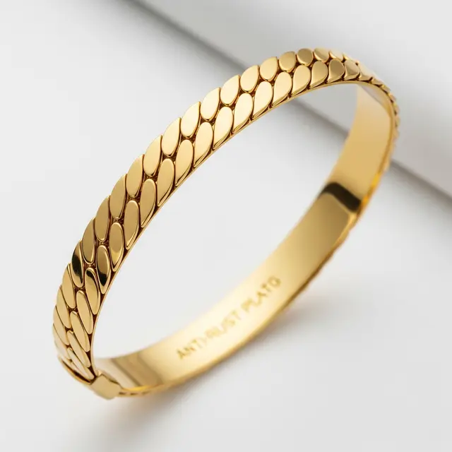 Gelang Lapis Emas Kuning Anti Karat Tren 2025