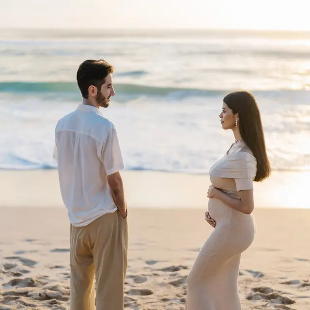 7 Potret Maternity Shoot Jharna Bhagwani di Kehamilan Pertama, Tampil Romantis di Pantai