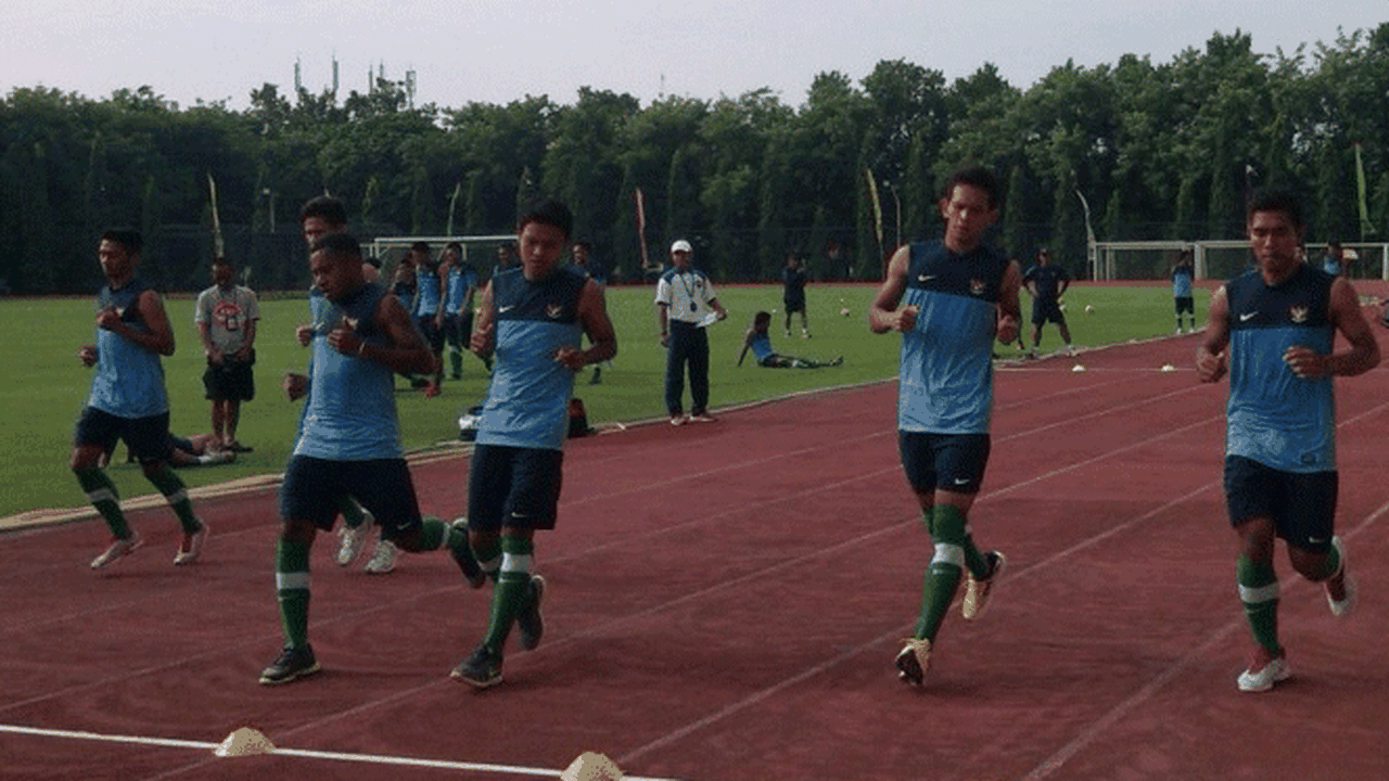Timnas U-23 Indonesia Berlatih Fisik