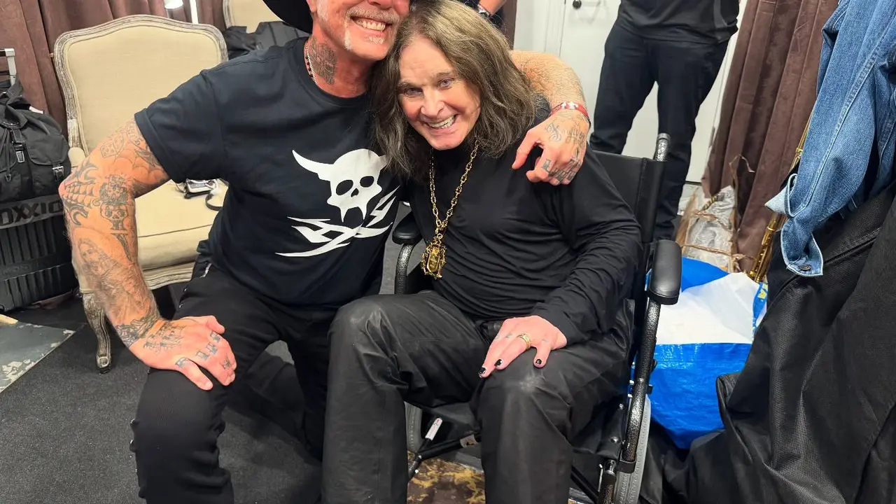 Ozzy Osbourne with James Hetfield