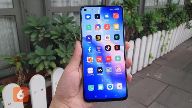 Reno5 hadir software ColorOS 11 dengan dukungan Android 11 (Liputan6.com/ Agustin Setyo W).