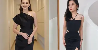 Lihat di sini beberapa potret beda gaya artis saat pakai dress hitam.