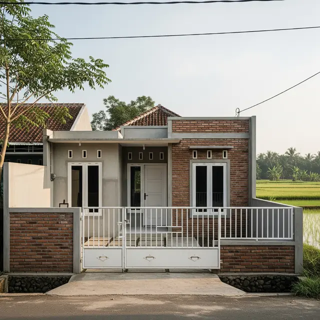 9 Model Rumah Sederhana yang Ada Gerbangnya, Estetika Hunian Impian