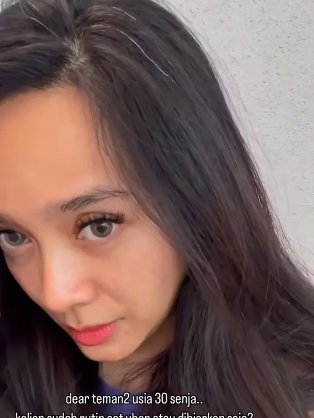 Dhea Ananda Percaya Diri Tampilan Uban di Rambutnya. [@dea_ananda]