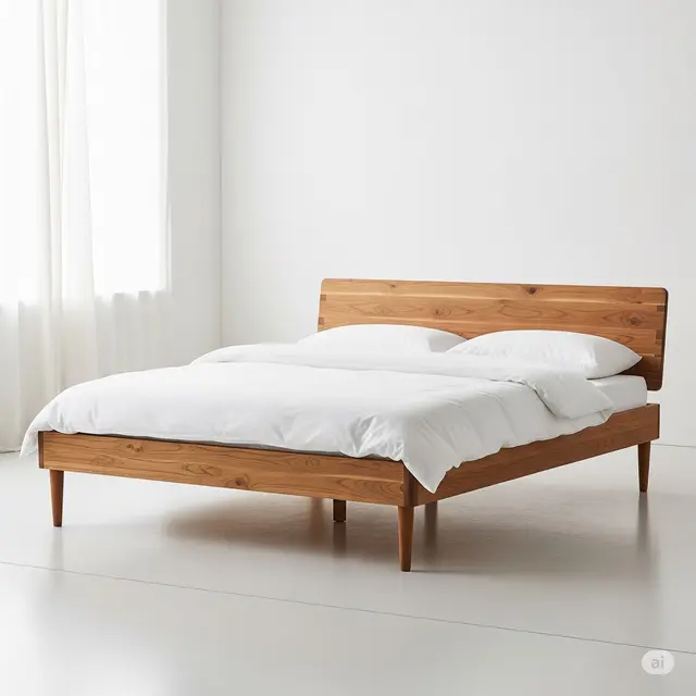 Gambar Model Tempat Tidur Kayu Jati. Foto: Gemini