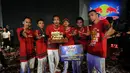 Three Six One menjadi kampiun Kratingdaeng Power Dance Final Battle kategori street dance yang dihelat di Jakarta, Sabtu (1/10/2014). (Liputan6.com/Helmi Fithriansyah) 