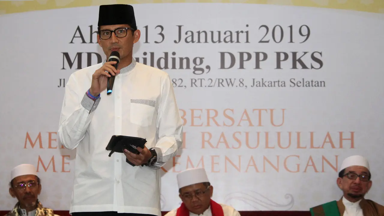 Sandiaga Uno Hadiri Peringatan Maulid Nabi di DPP PKS