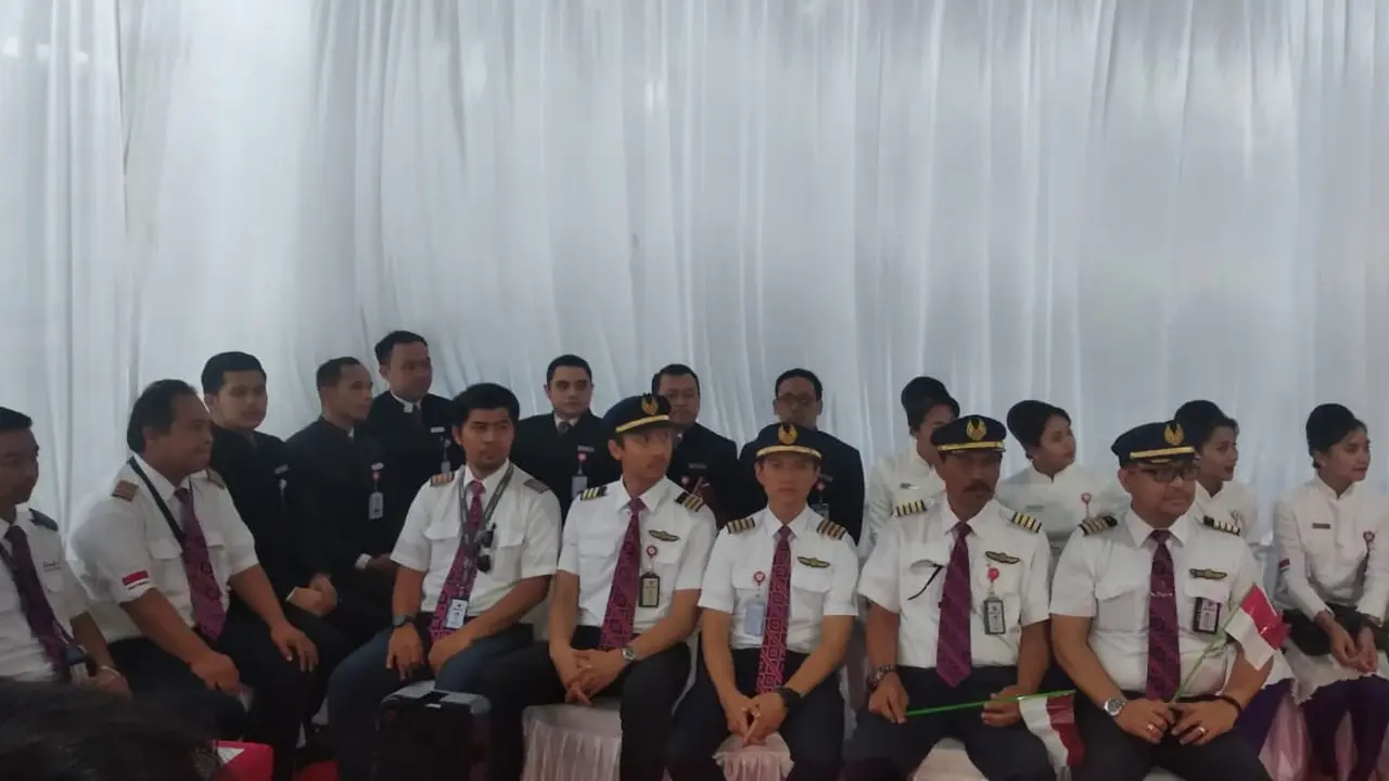 Lion Air Sambut 18 Awak Kabin Pesawat Pengevakuasi WNI dari Wuhan