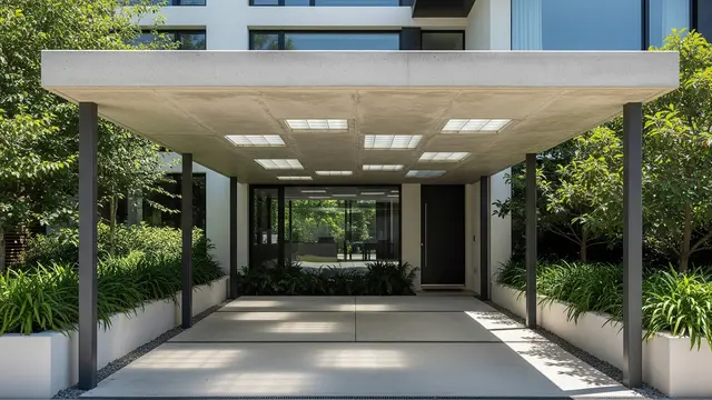 10 Inspirasi Carport Minimalis untuk 2 Mobil di Lahan Sempit, Tetap Rapi dan Estetik (Image by Gemini AI)