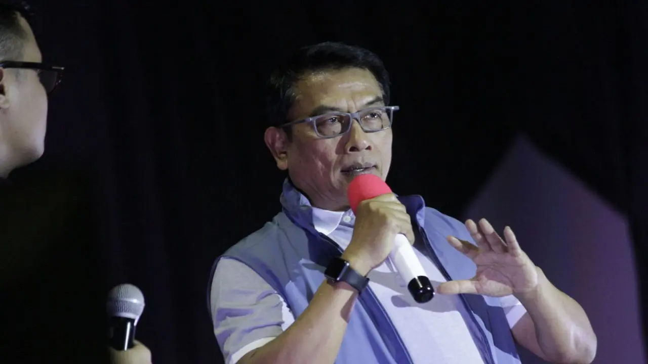 Kepala Kantor Staf Presiden (KSP) Moeldoko saat menyampaikan paparan di Universitas Hasanuddin, Makassar, Sulsel (Liputan6.com/Fauzan).