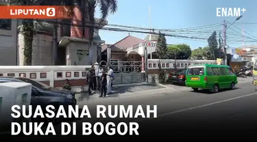 Suasana Rumah Duka Hamzah Haz di Bogor