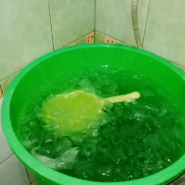 Bak Mandi Berisi Es Batu