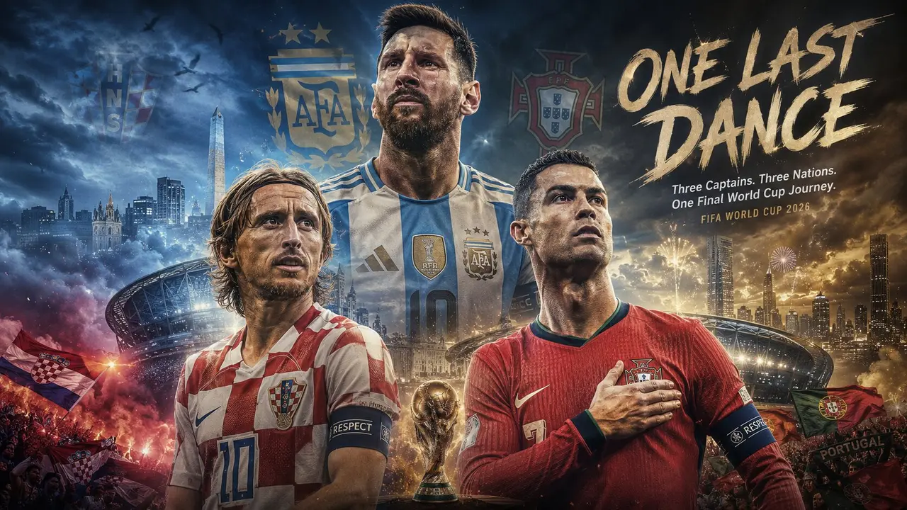 Luca Modric (Kroasia), Lionel Messi (Argentina), dan Cristiano Ronaldo (Portugal)