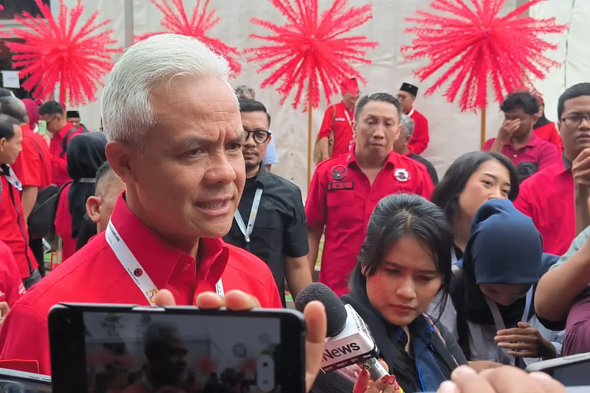 Ganjar di Rakernas PDIP