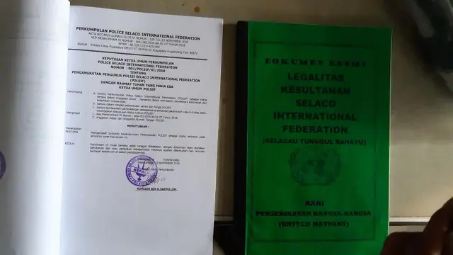 Beberapa bukti klaim Kesultanan Selacau di Tasikmalaya terhadap surat rekomendasi dari PBB