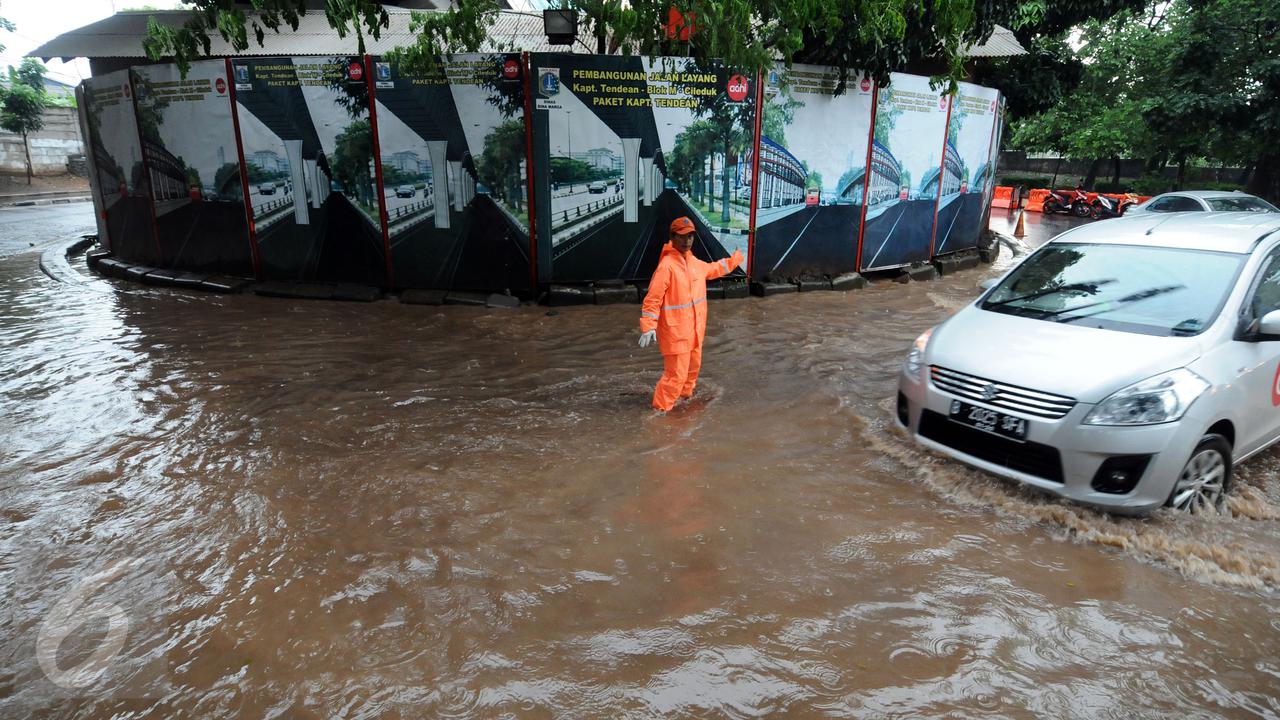 20160209- Putaran Kolong FO Kapt Tendean Tergenang Air-Jakarta- Helmi Fithriansyah