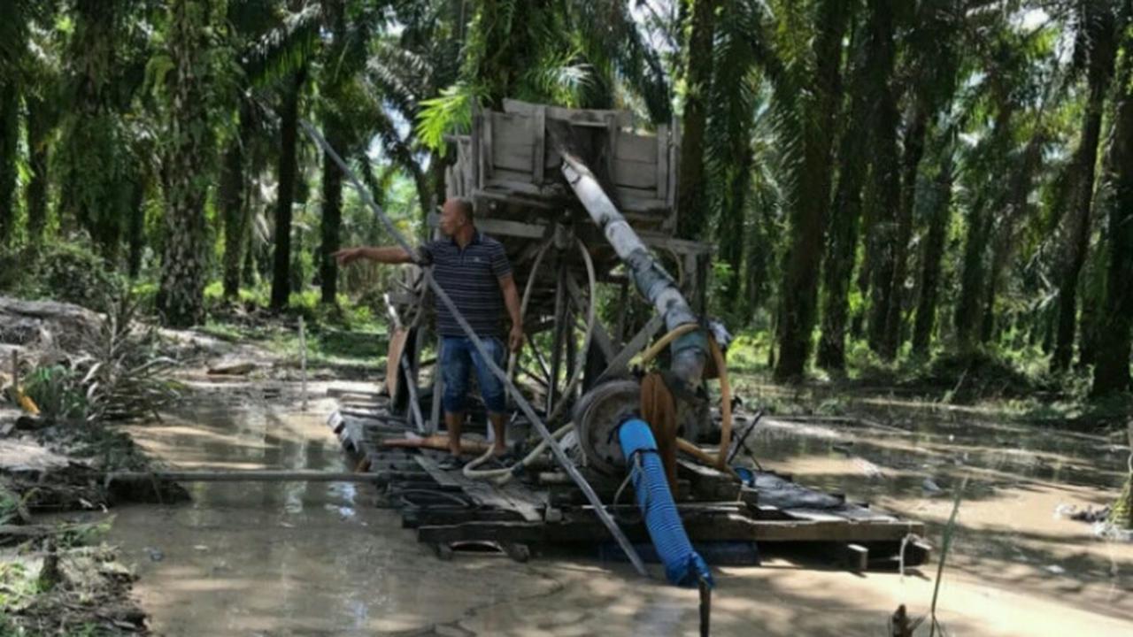 Aktor Penambangan Emas Liar Perusak Sungai Riau Tertangkap 