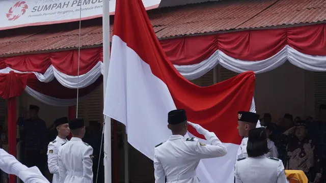 Menteri Kebudayaan Fadli Zon Pimpin Upacara Peringatan Hari Sumpah Pemuda Ke-97 di Museum Sumpah Pemuda