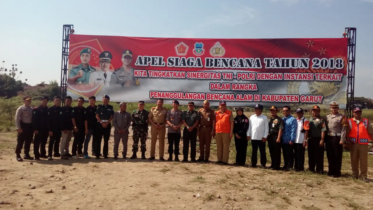 Apel Gabungan persiapan bencana di Garut
