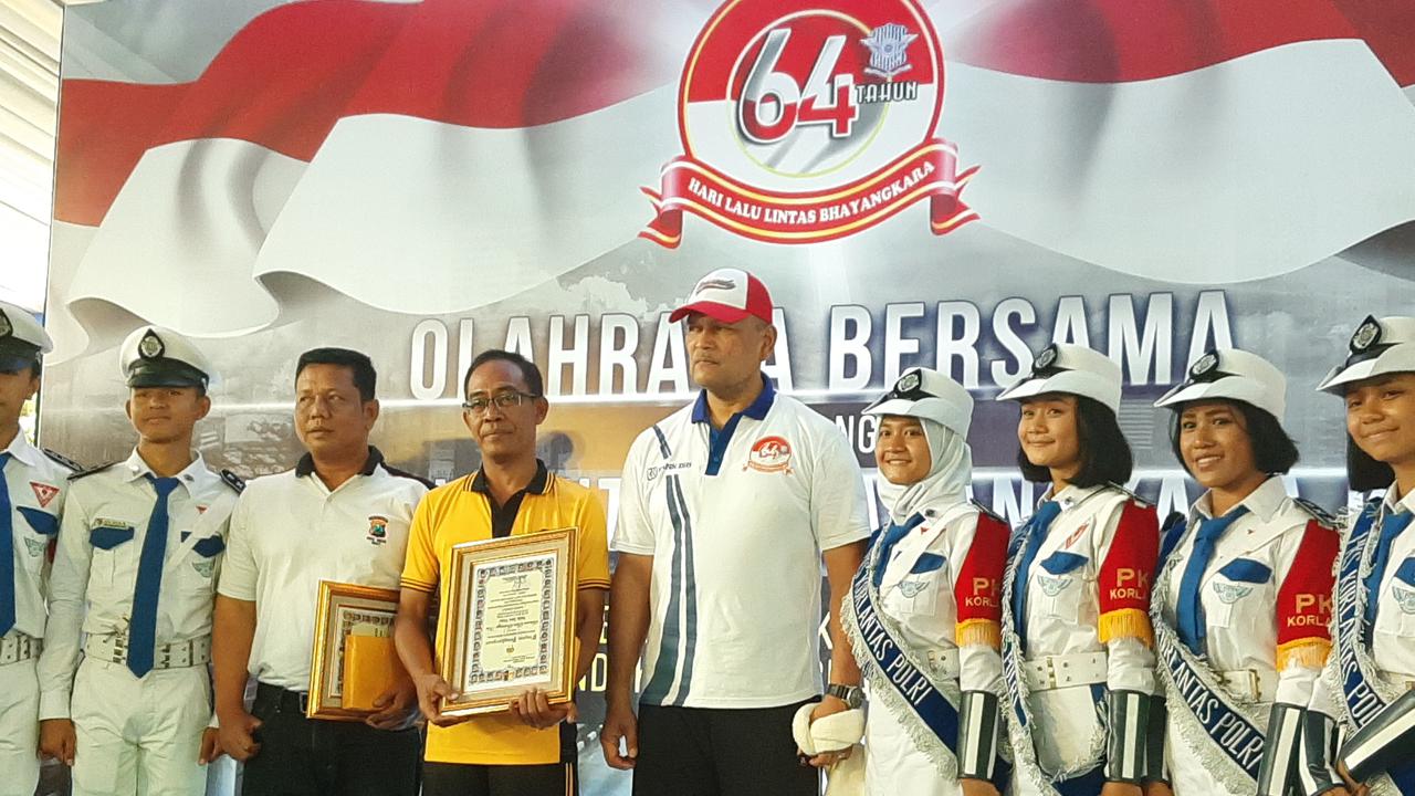 Korlantas Gelar Senam Sehat di Taman Lalu Lintas Cibubur