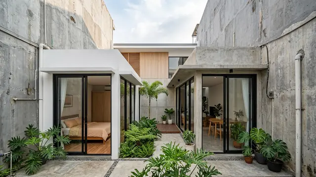 Ide Desain Rumah dengan Lahan Sempit (AI Generated)