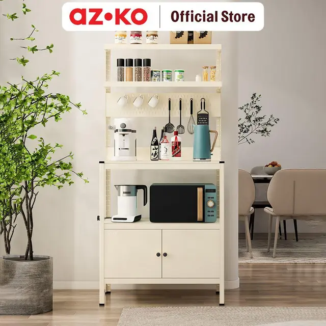 Lemari Kabinet Dapur dengan Pintu Kaca Stora Spacio/Foto: tokopedia.com/AZKO ID)