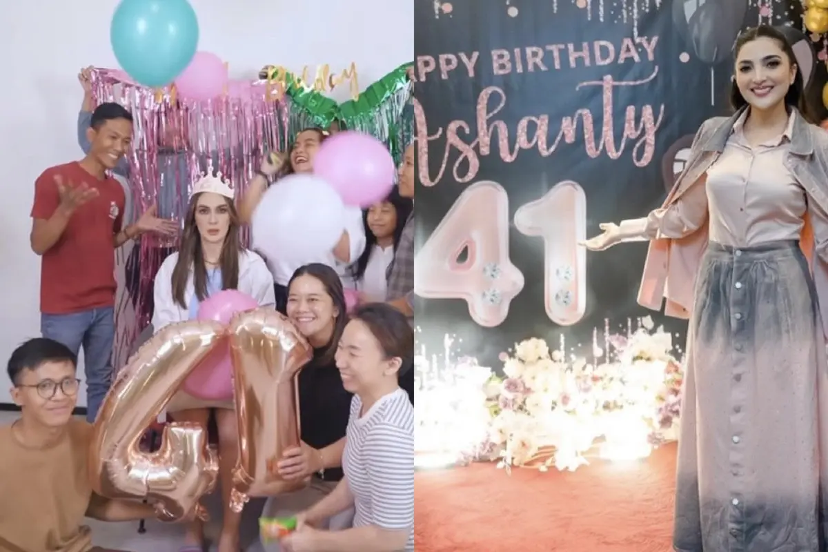 Luna Maya dan Ashanty Rayakan Usia ke-41 Tahun Ini