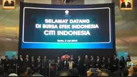 Citi Indonesia buka perdagangan saham di BEI (Foto:Liputan6.com/Bawono Y)