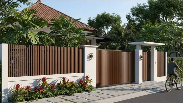 Pagar rumah di Indonesia